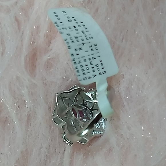 Sold ILAKAKA Hot Pink Sapphire Diamond Accent Vermeil Gold Cocktail Ring - Picture 4 of 9